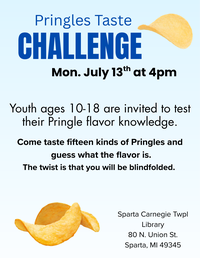 Pringles Taste Challenge for Youth 10 - 18 years old