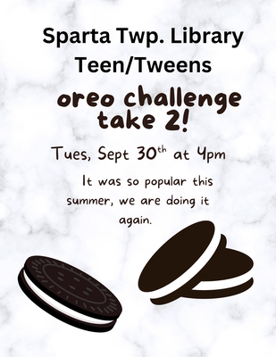 Teen/ Tween Oreo Challege - Take 2 Teen/ Tween Oreo Challege - Take 2