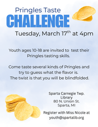 Tween/Teen Pringles Taste Challenge